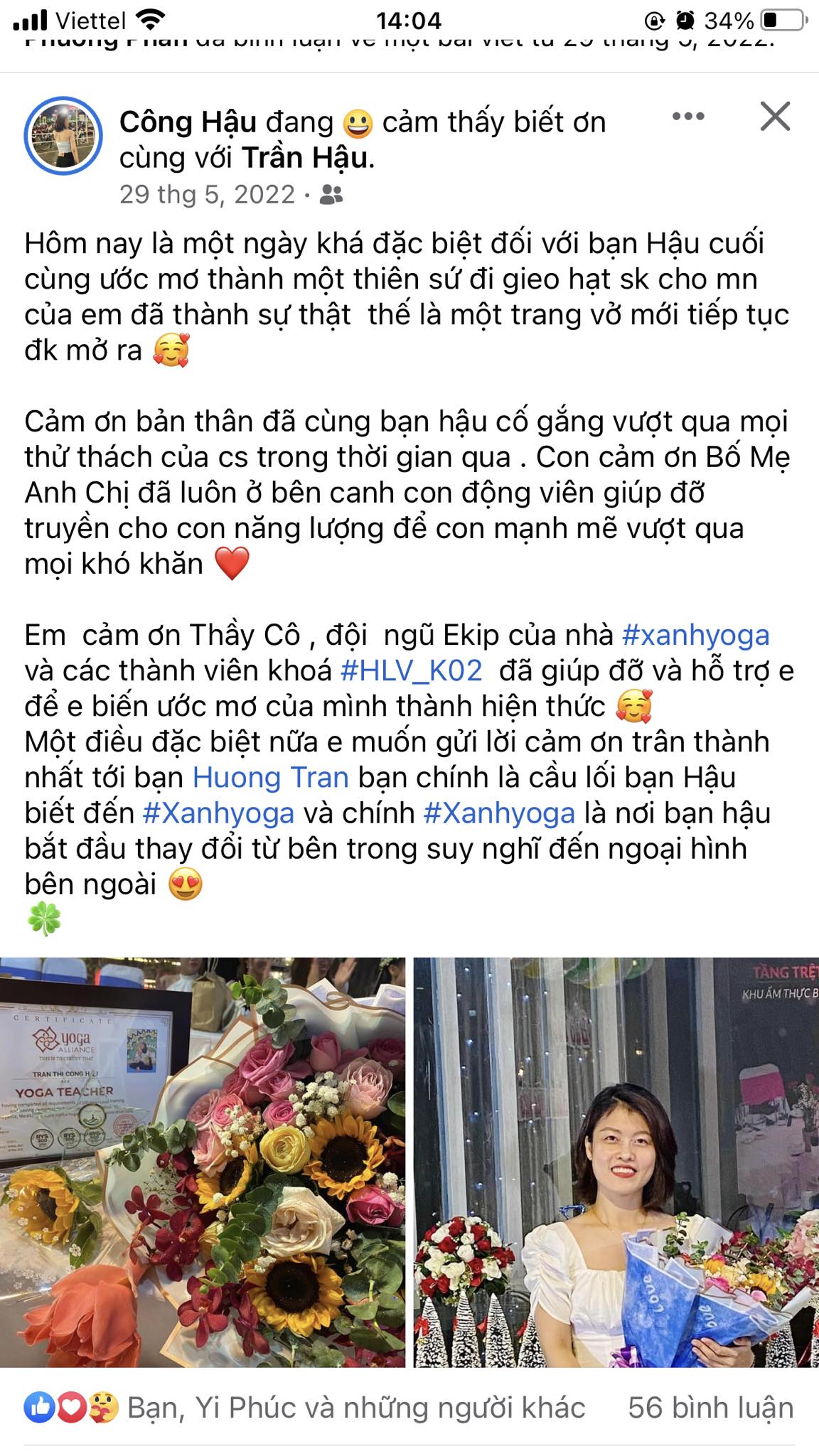 Xanh Yoga Cảm nhận